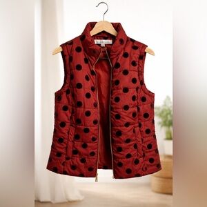 Kenneth Cole Purple trendy Preppy Puffer Vest, Women’s Size M